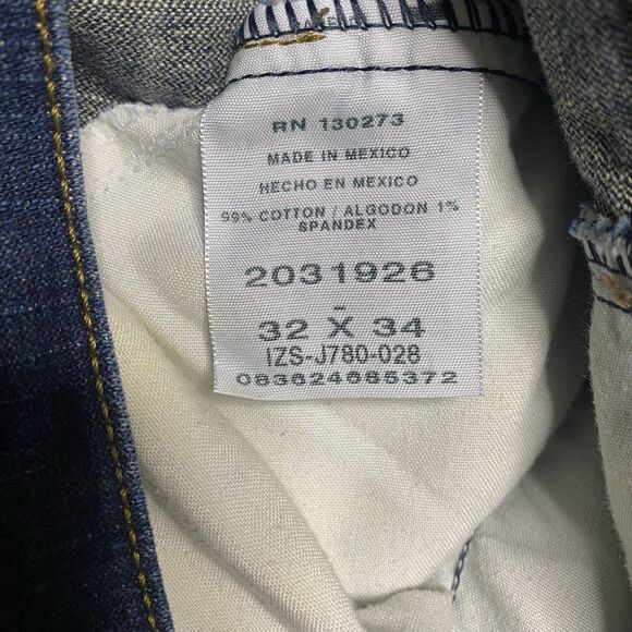 LEE Premium Select Jeans Regular Fit Straight Leg Stretch Mens 32x34 Blue Denim - Picture 8 of 9